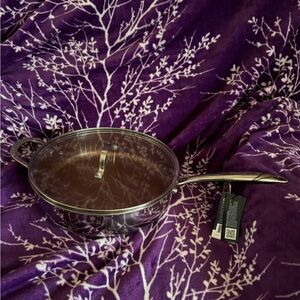Lexi home Nonstick 4.5-Quart Deep Sauté Pan  Glass Lid